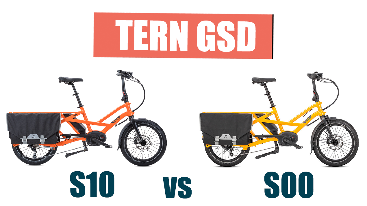 The Tern GSD S10 vs S00 Electric Cargo Bike