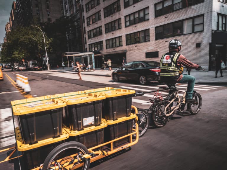 Bikes for Business Bike and Trailer in NYC