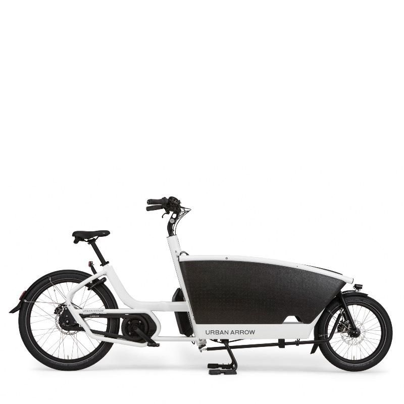 urban arrow family cargo bike with cargo line motor