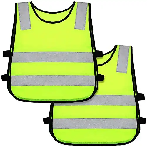 Kids Reflective Vest Child Safety Vest (2 pieces)